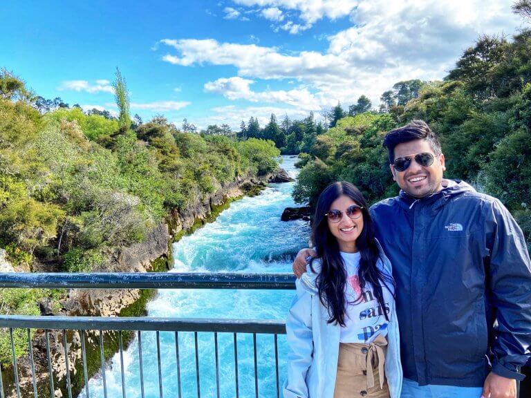 Huka Falls Bridge, Taupo, New Zealand