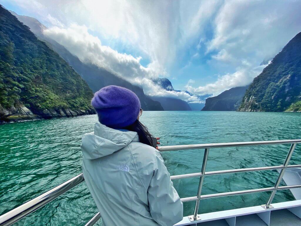 Cruising in Milford Sound, New Zealand