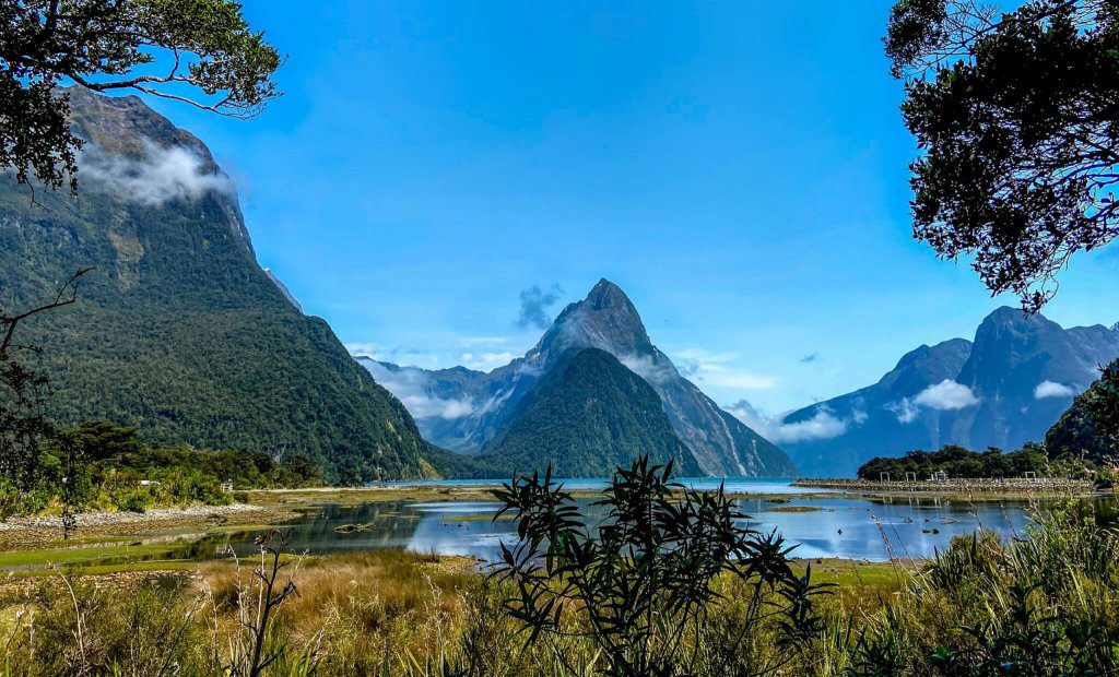 Mitre Peak at Milford Sound during our New Zealand Road trip through South Island