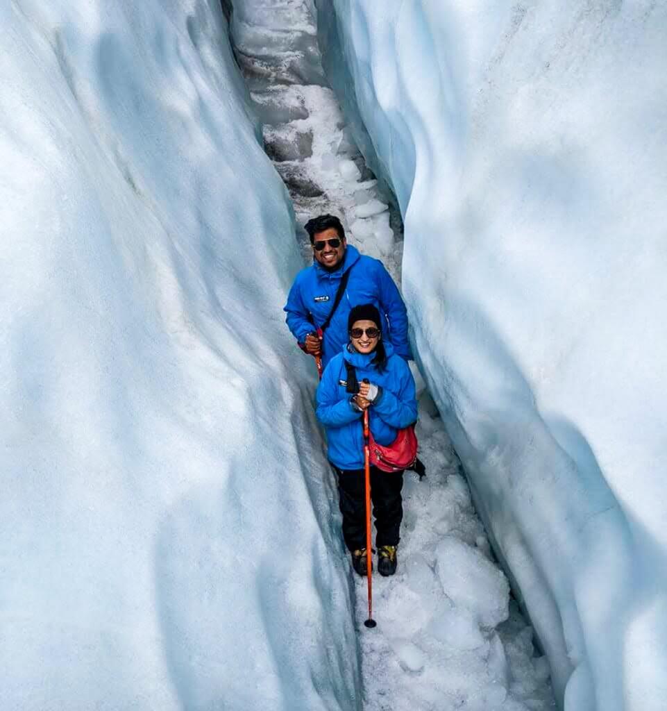 Hiking on Franz Josef Glacier during a New Zealand Road Trip through South Island
