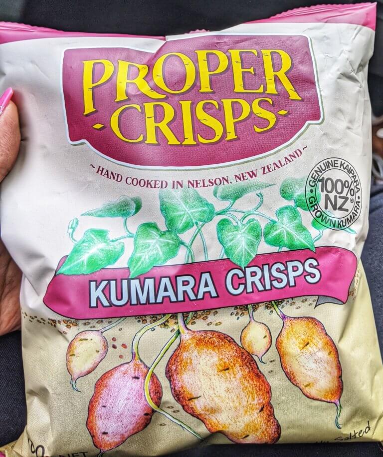 Kumara Chips, the yummy kumara made it to out list of must eat foods in New Zealand