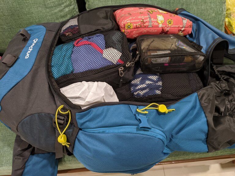 Travel Packing Tips- Pack in Packing Cubes