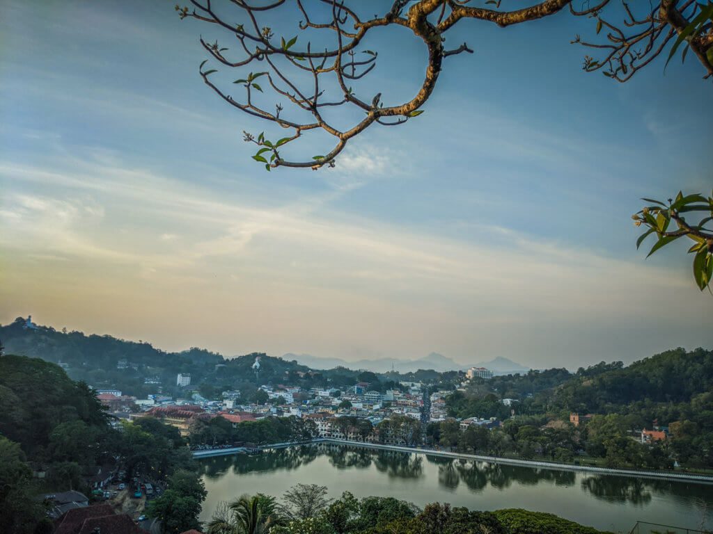 A View of Kandy Lake and Town - A recommended place on visit in this Sri Lanka Travel Guide