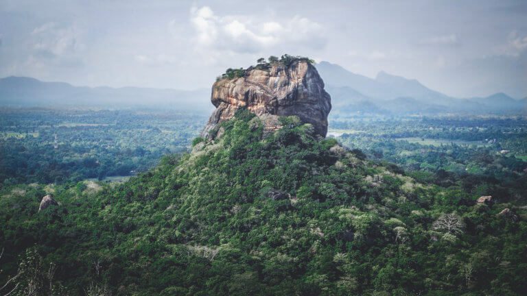 View of Sigiriya Rock from Pidurangala Rock