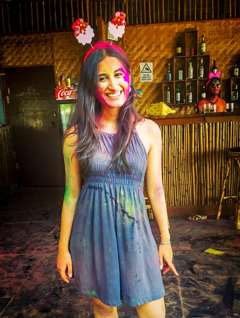 Holi on my First Solo Trip to Goa in India