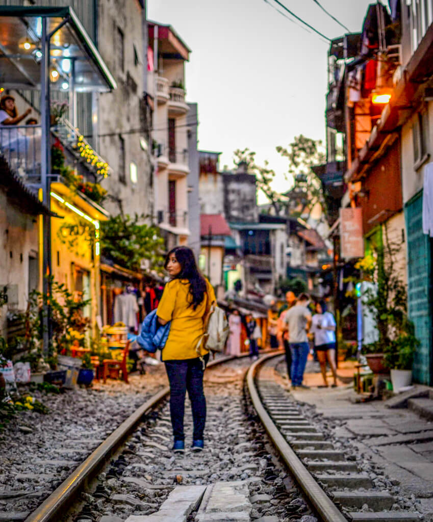 Train Street in Hanoi, Vietnam