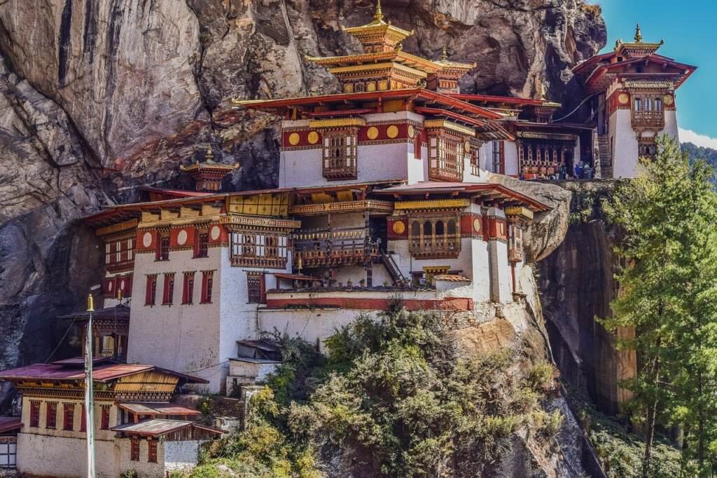 Tiger's Nest Bhutan on a Sunny Day