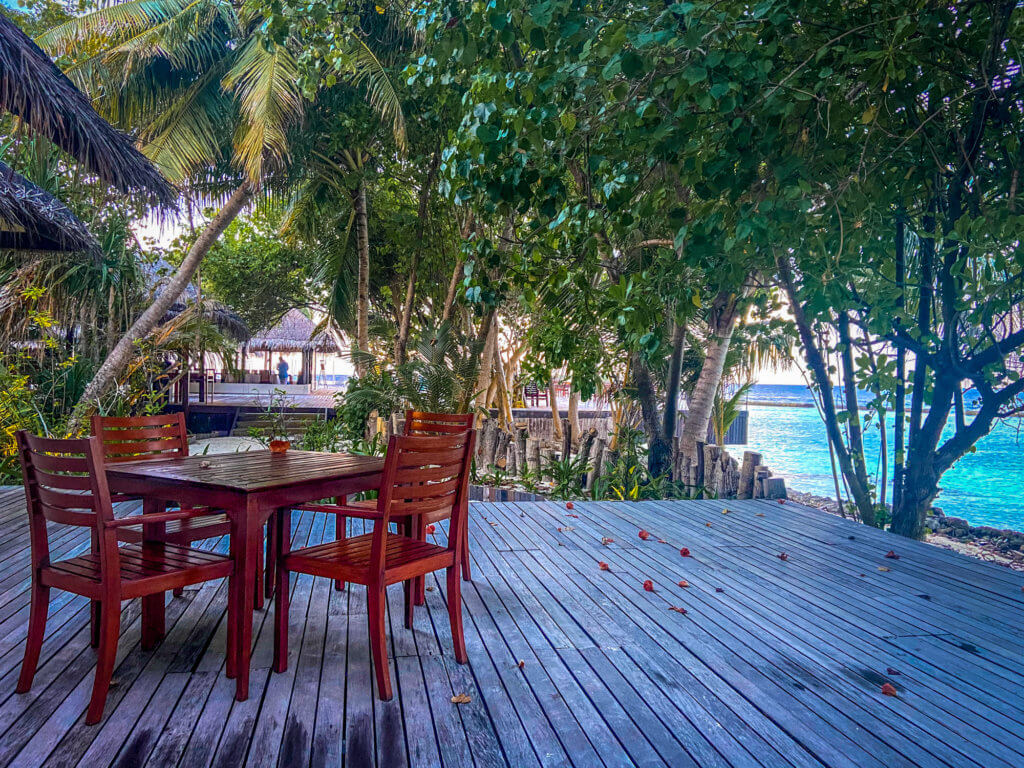Area near the dive centre at Coco Bodu Hithi