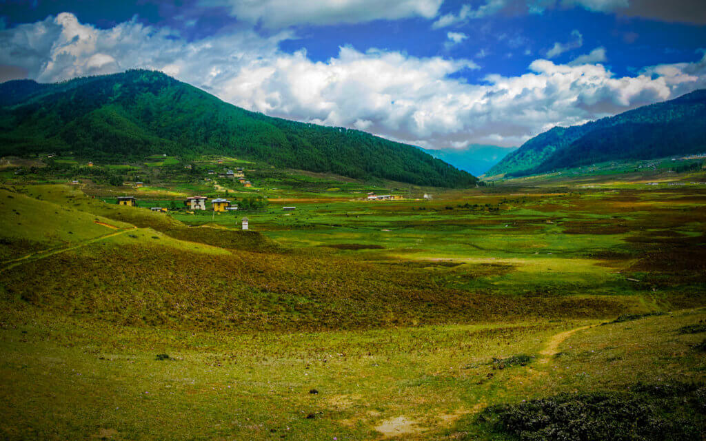 Phobjikha or Gangtey valley is one of the less visited Bhutan Tourist Places