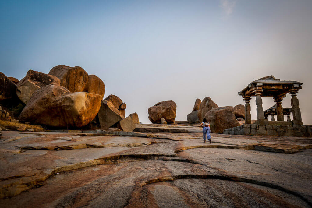 Sunset at Hemakuta Hills, Hampi, is a must add to your Hampi itinerary 3 days