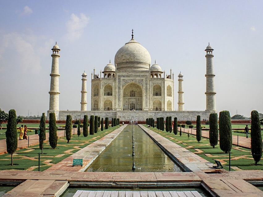 The Taj Mahal makes for a perfect weekend trip from Delhi being location on 240 km away.