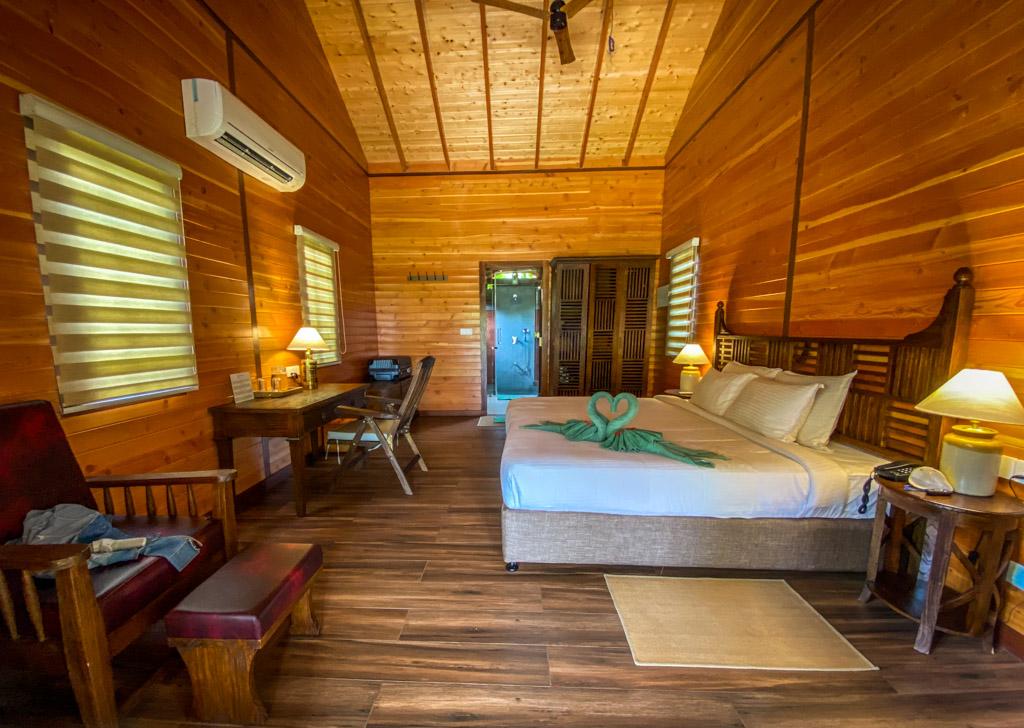 Interior of Wooden Premium Villa at Sitaram Beach retreat