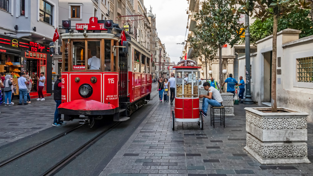 Historical Tram in Istanbul