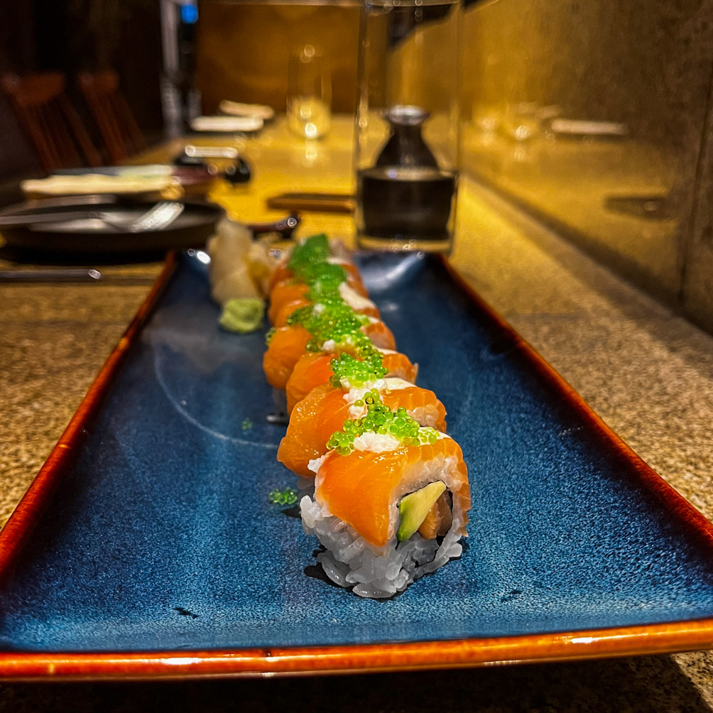 Salmon Avocado Sushi at Ukiyo