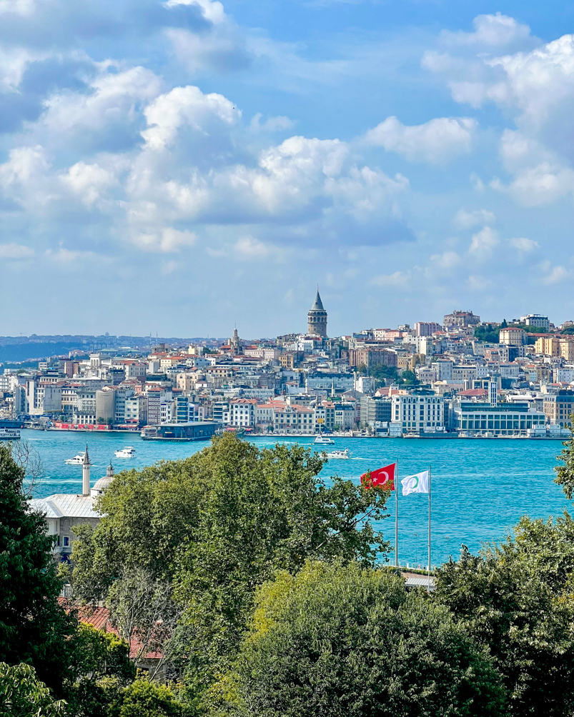 View of Galata Tower from Topkapi Palace