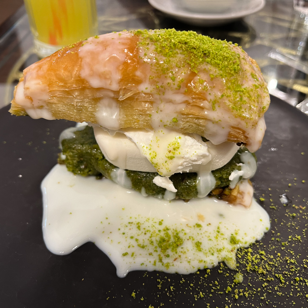 A Baklava dessert at Hafiz Mustafa Istanbul