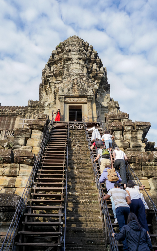 Steep Staircases in Angkor Wat