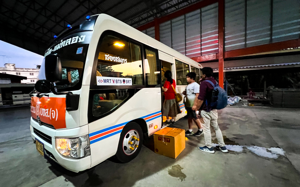 Buses are a fantastic way to get around Thailand - a top recommendation in this Thailand Travel Guide blog post