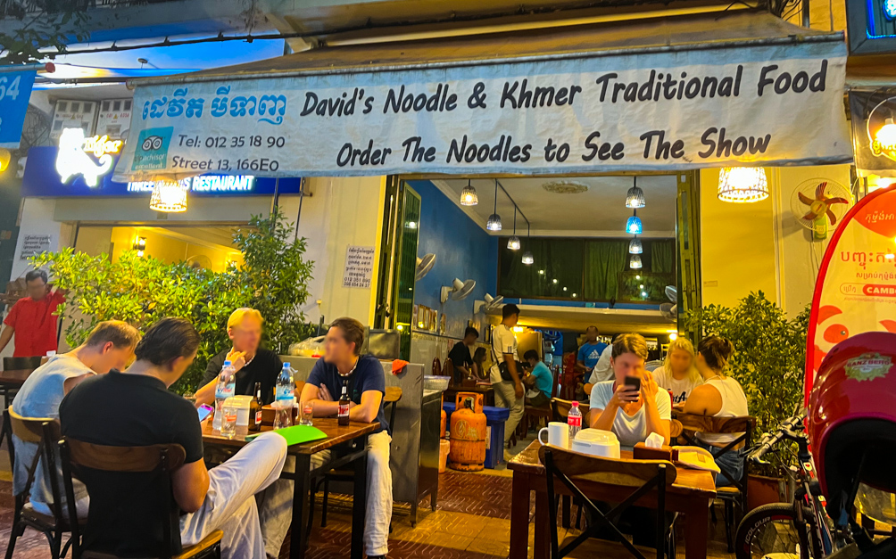David's Noodles is a fantastic place to eat in Phnom Penh