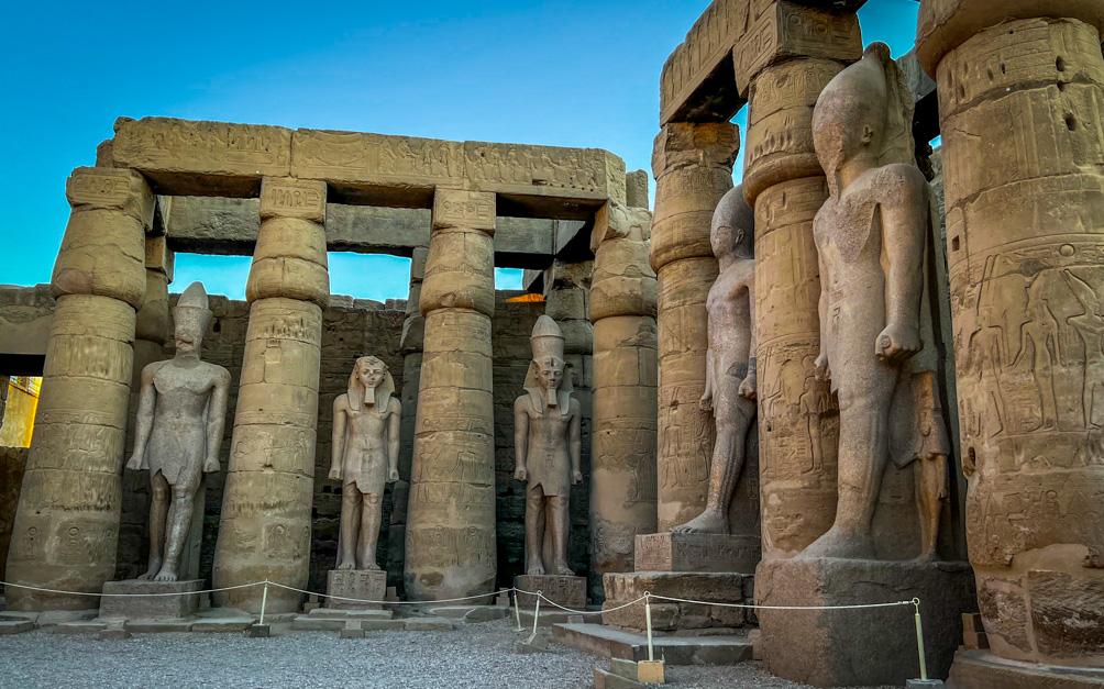 Statues Inside the Luxor Temple
