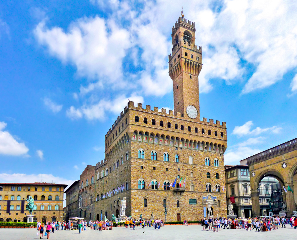 Palazzo Vecchio and the Alforno Tower in Florence