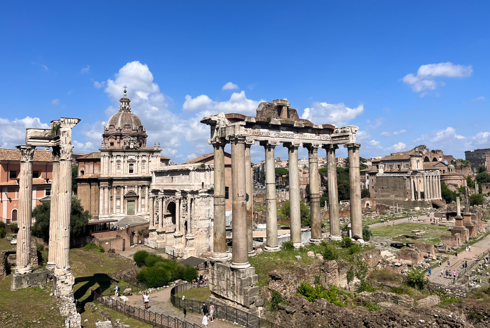 The Roman Forum view from Capitoline Hill in Rome