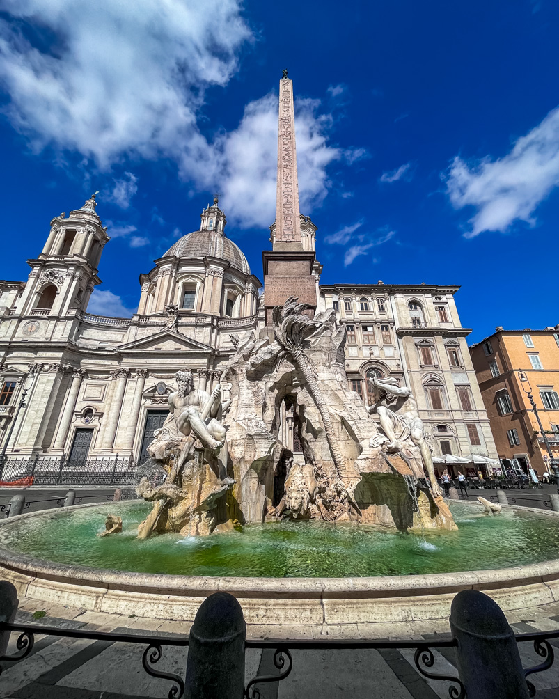 A fountain at Piazza Navona
