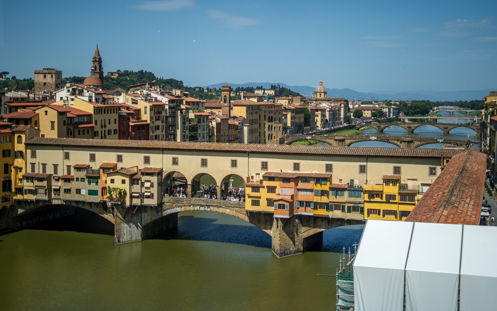 Ponte Vecchio as seen from the Uffizi Gallery