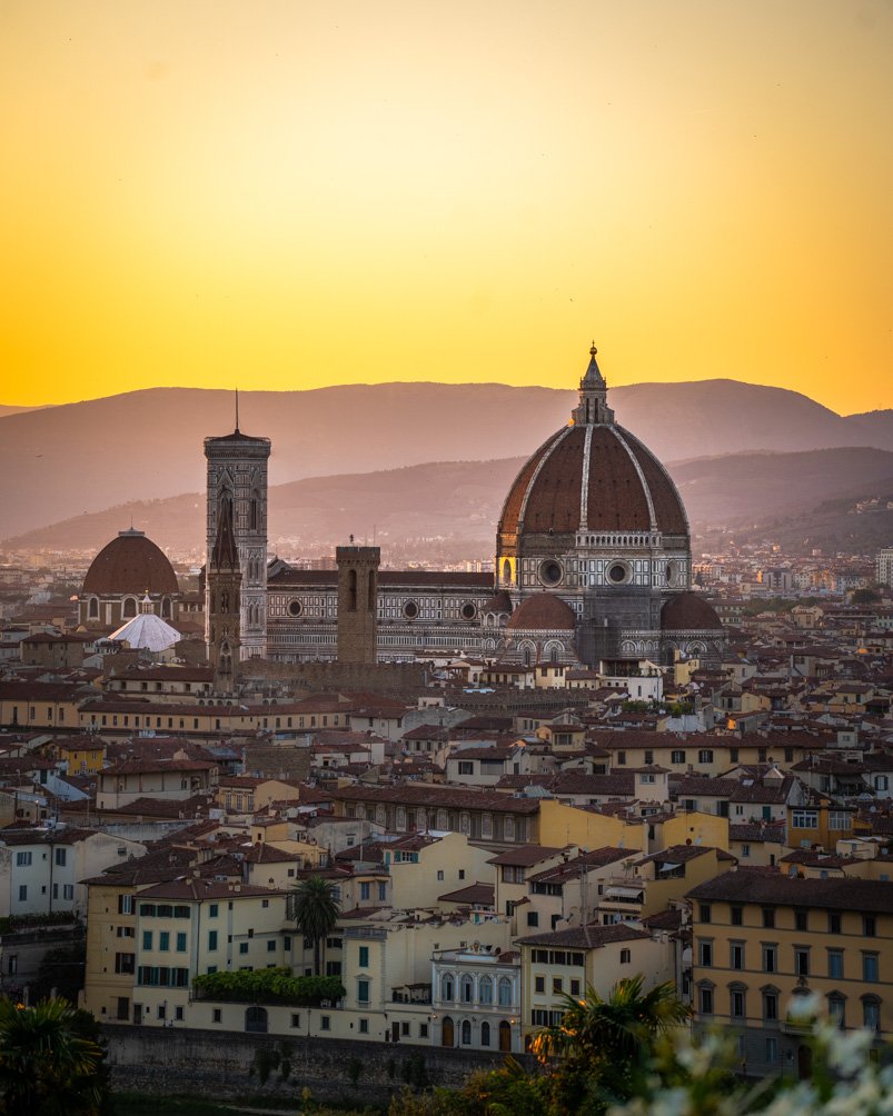 View of Florence and the Duomo from Piazzale Michelangelo