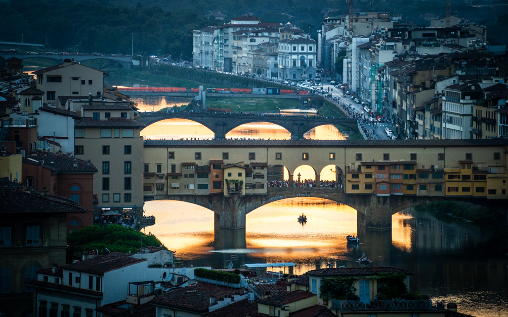View of Ponte Vecchio from Piazzale Michelangelo