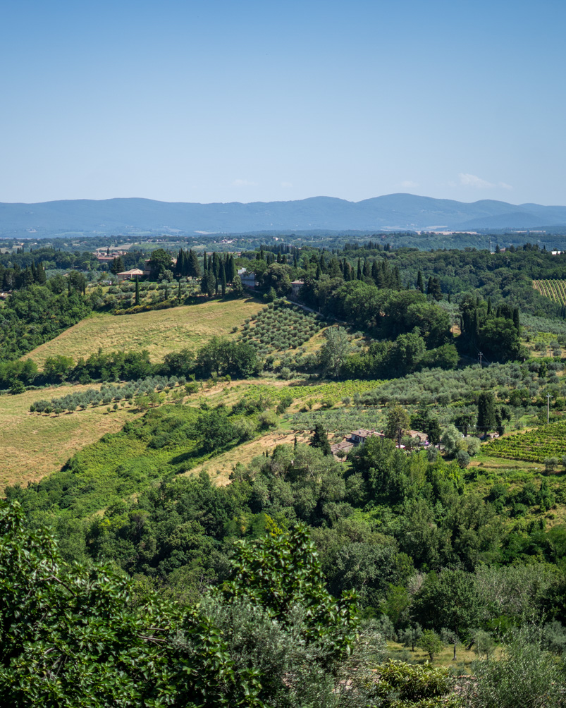 Views while driving through Tuscany