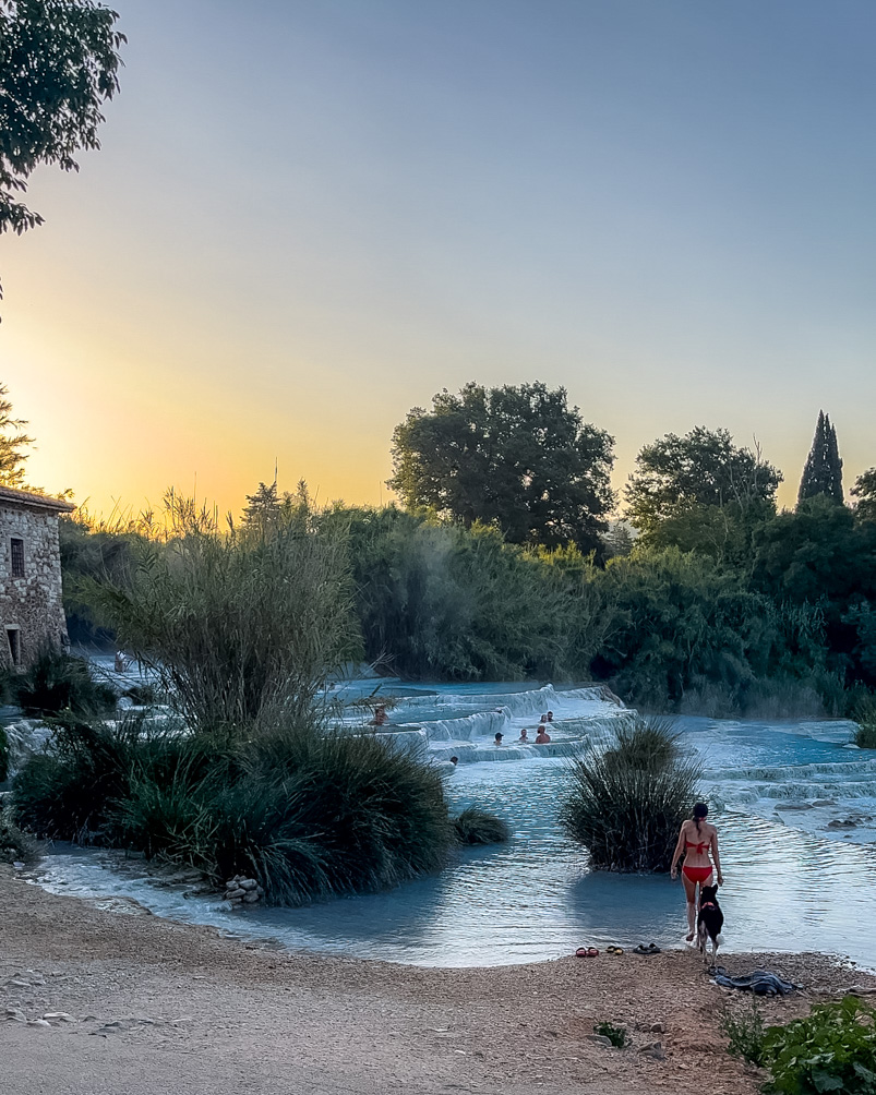 Saturnia Thermal Hot Springs in the early morning