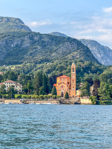 Church of Lenno as Seen From the Ferry on Lake Como