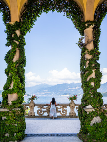 At Villa Balbianello in Lake Como