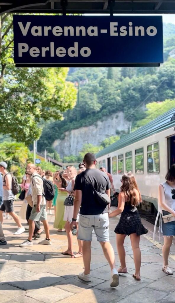 Verenna Esino is the perfect station to get off at for a day trip to Lake Como form Milan by train