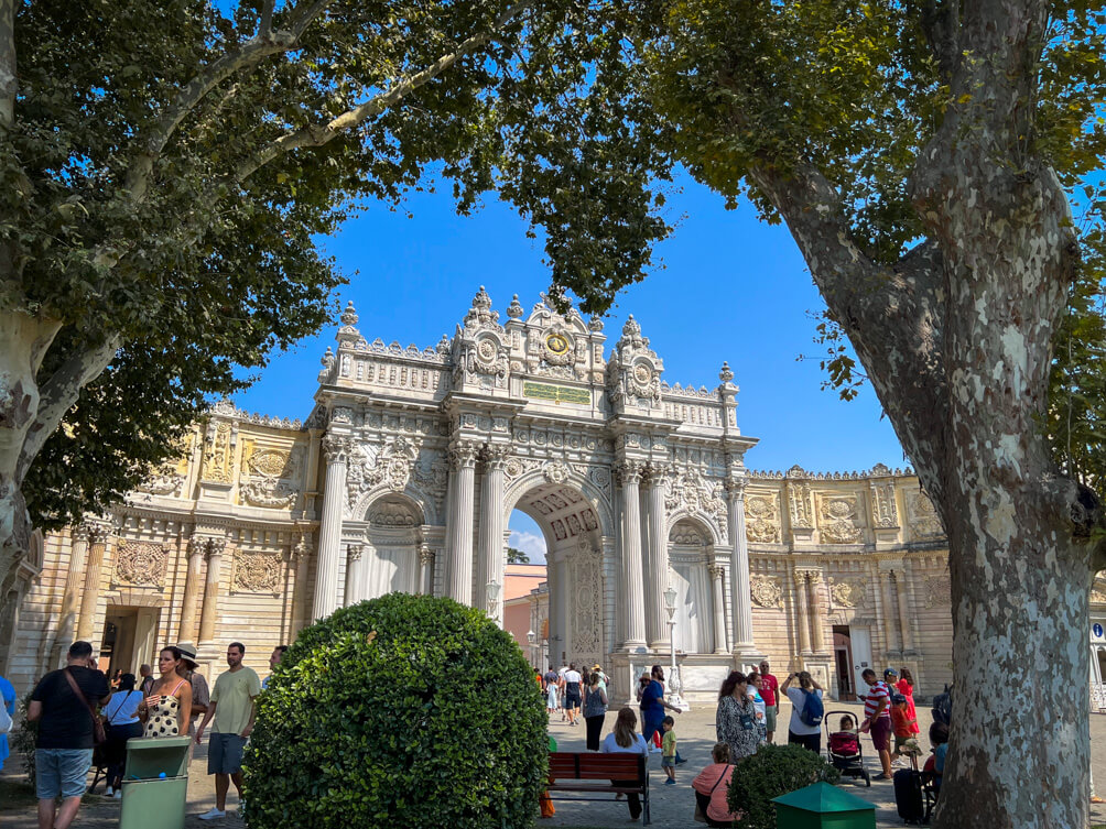 Dolmabahce Palace Gate in Istanbul