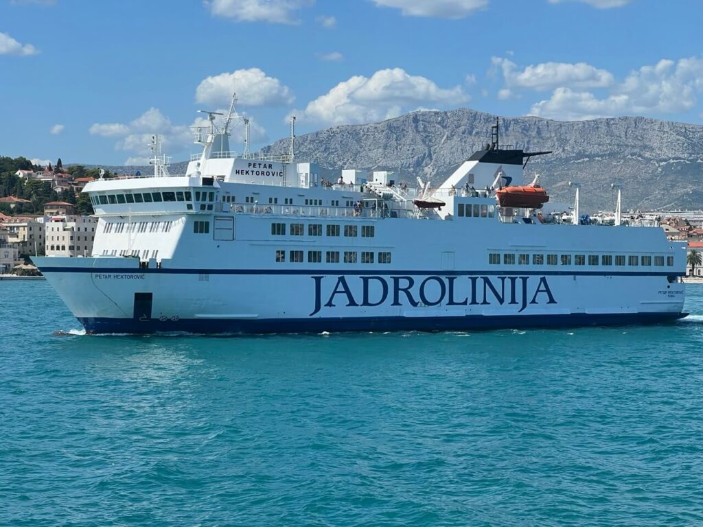 IMG_0274 Large How to get to Golden Horn Beach from Split? Take the Jadrolinija ferry from Split to Supetar on Brac Island.