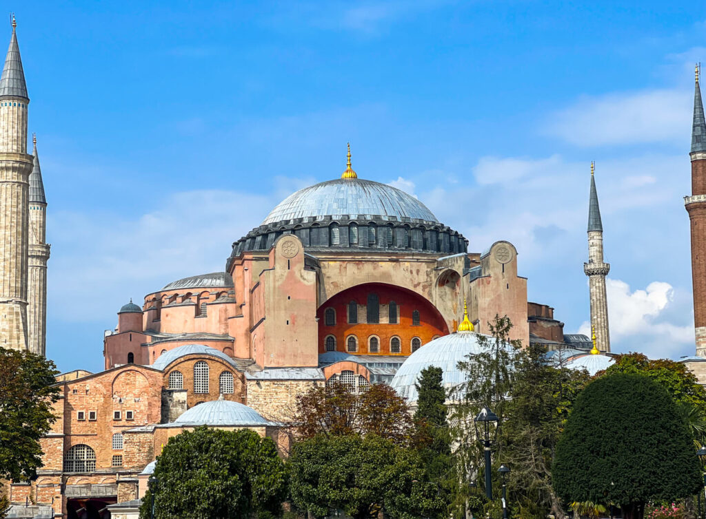 A view of Hagia Sophia in Istanbul, Turkiye