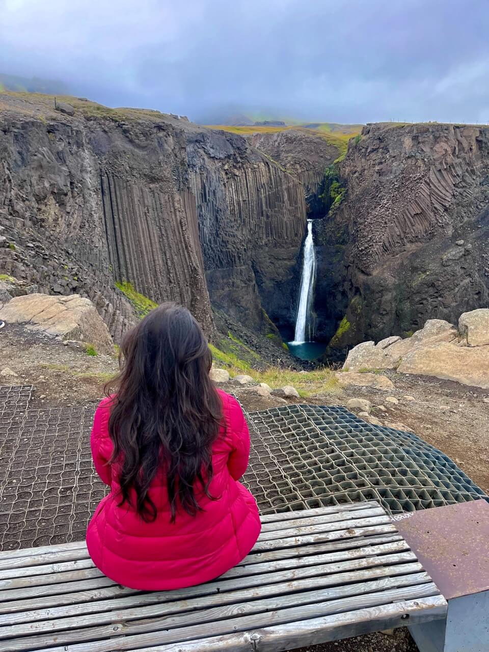 10-Day Iceland Itinerary: An Unforgettable Road Trip 45 Litlanesfoss Waterfall with balast rock formations