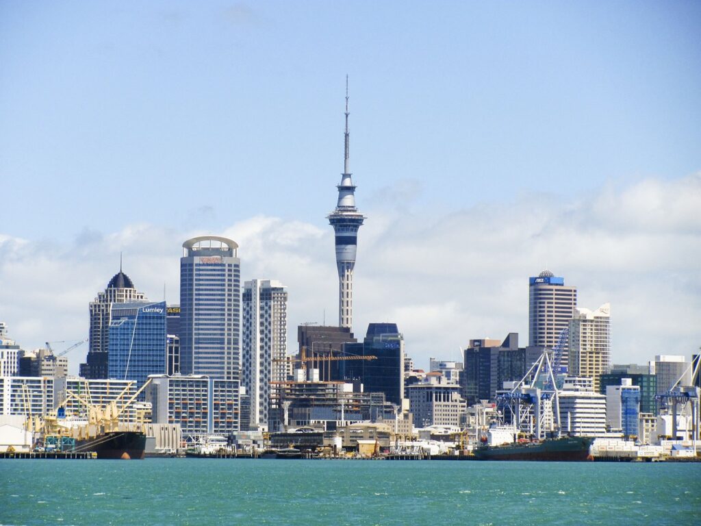 The Skyline of Auckland - the first city on this New Zealand itinerary