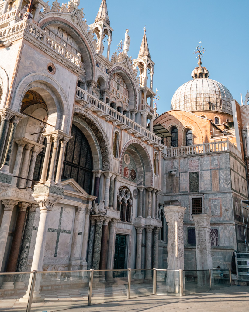What to See in Venice in 2 Days: The Ultimate Itinerary 8 The multi-hued exterior of St. Marks Basilica- a must visit if you're wondering what to see in Venice in 2 days