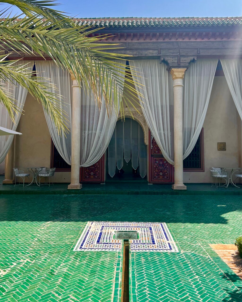 At the Le Jardin Secret in Marrakesh