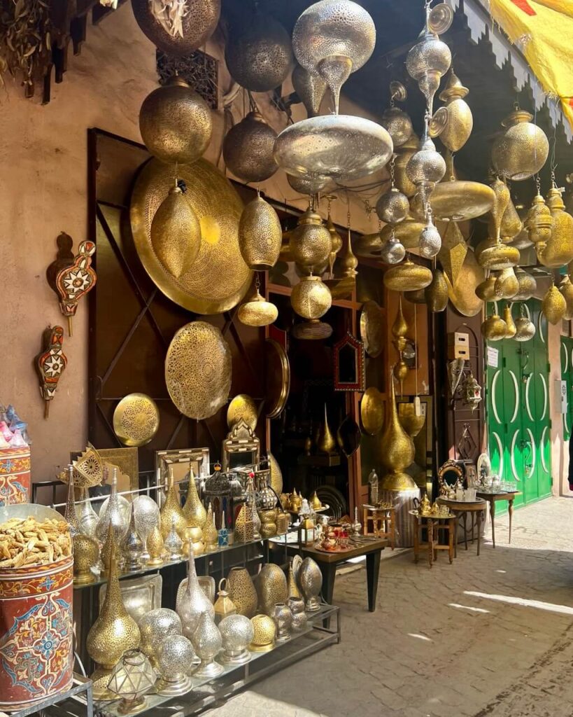 The souk with the beautiful stores