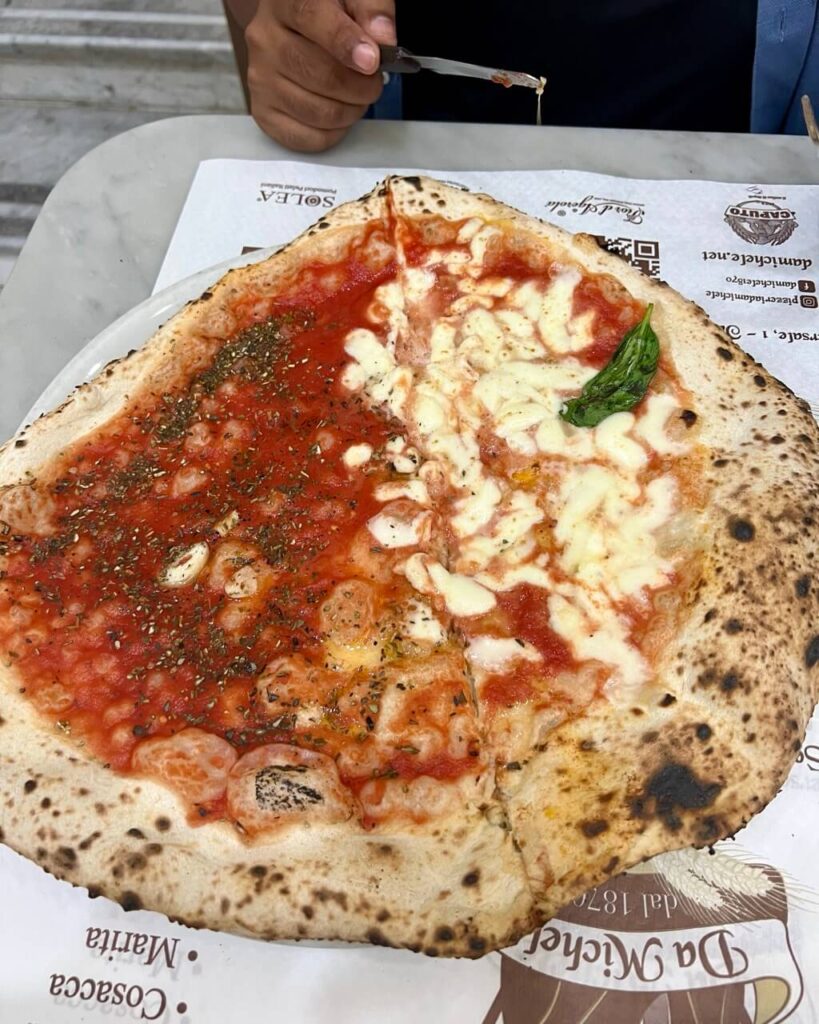 Neapolitan pizza at Pizzeria da Michele