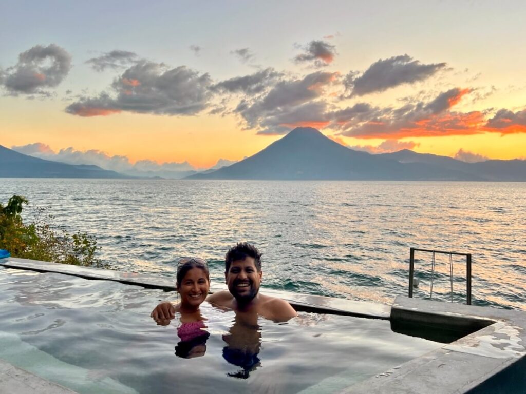 Relaxing during our time in Lake Atitlan Guatemala
