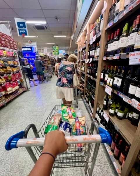 Grocery shopping in Brazil