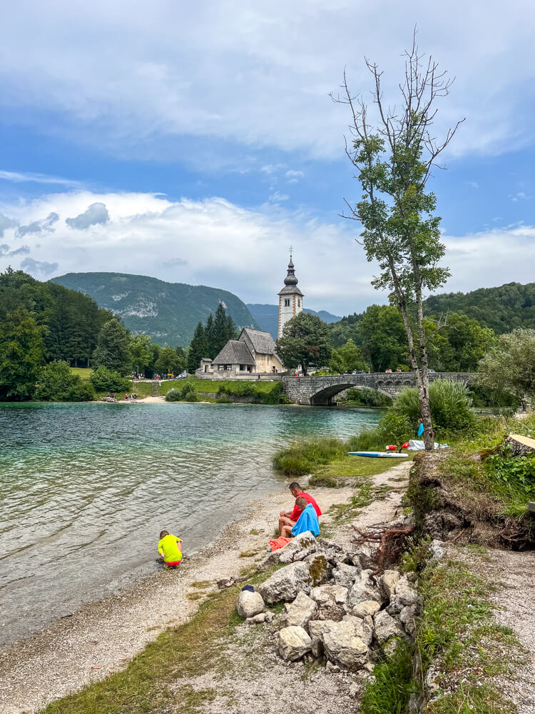 2-Day Lake Bled Itinerary: The Perfect Road Trip Guide 20 A view of the church at Lake Bohinj