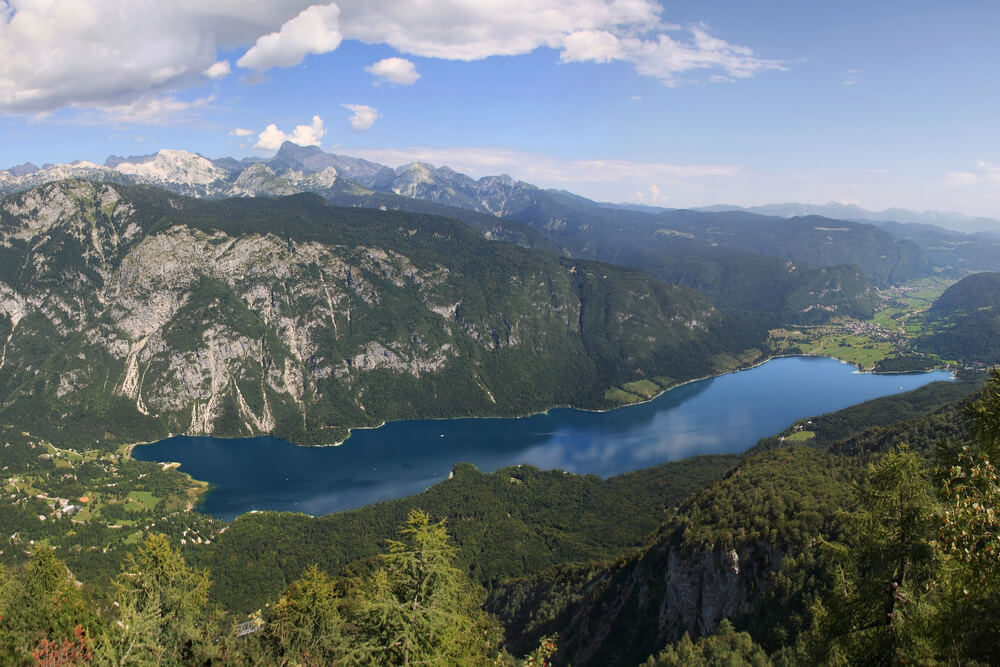 2-Day Lake Bled Itinerary: The Perfect Road Trip Guide 18 Panoramic view of Lake Bohinj from Vogel Mountain