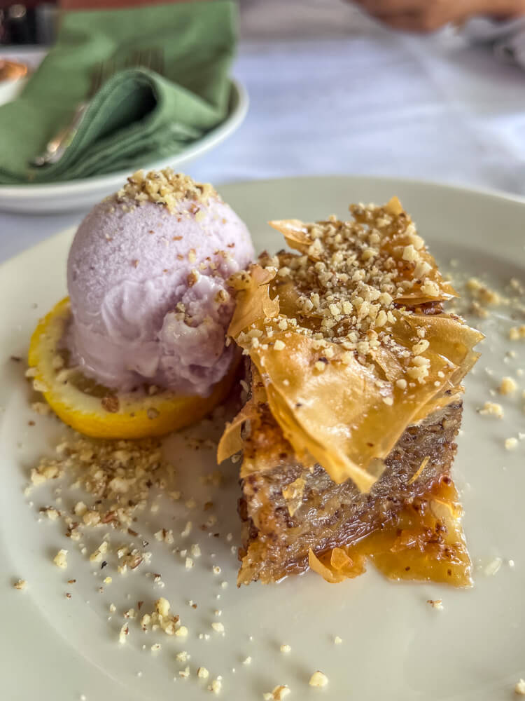 Day Trip to Mostar from Split or Dubrovnik (How to Plan It) 14 Baklava with Lavender Icecream