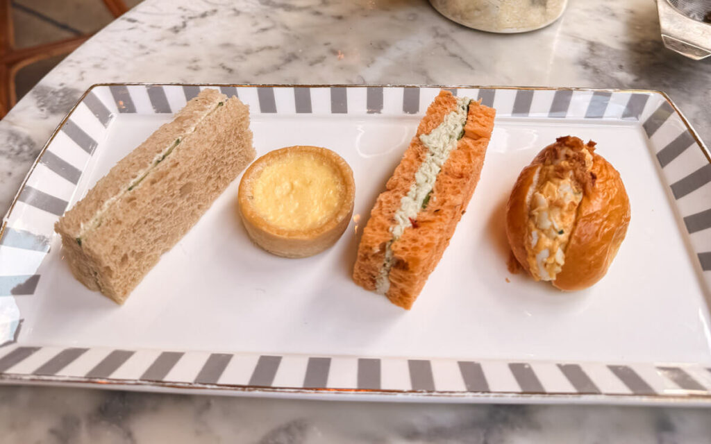 7 Best Paid Attractions in London Actually Worth Paying For 19 Finger sandwiches on a platter at Dalloway Terrace at the Bloomsbury Hotel in London